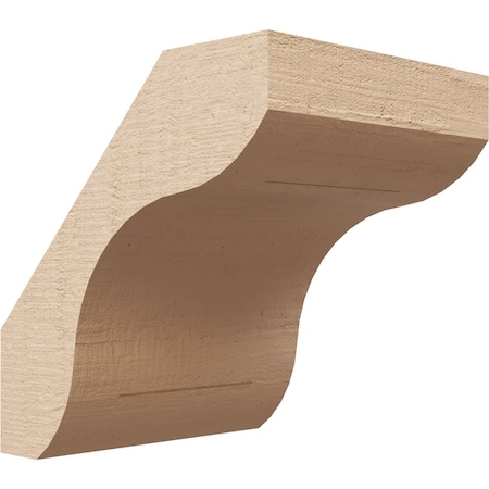 Ekena Millwork 5-inch W x 6-inch D x 6-inch H Stanfield Rough Cedar Woodgrain TimberThane Knee Brace, Primed BRCUR05X06X06STARCPR